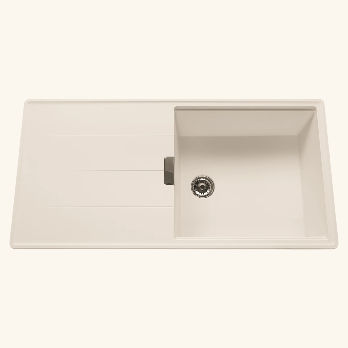 Evier granit beige Luisina MAELLA 1 grand bac 1 égouttoir