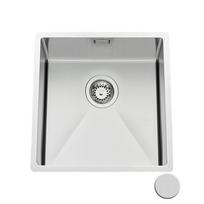 Evier sous-plan inox nid d'abeille VIBRATO Luisina 1 bac 450x450 mm