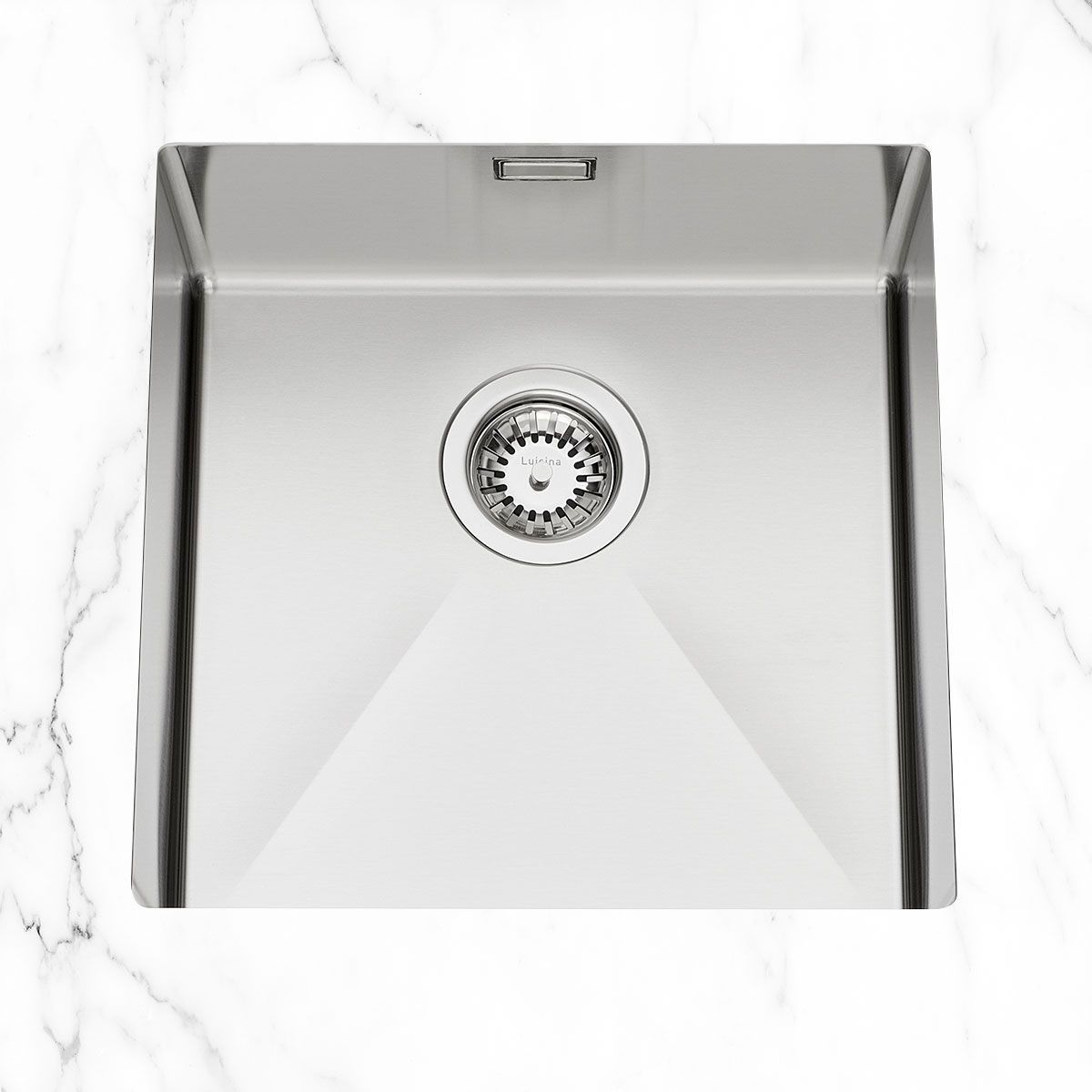 Evier sous plan inox lisse VIBRATO Luisina 1 bac 450x450 mm