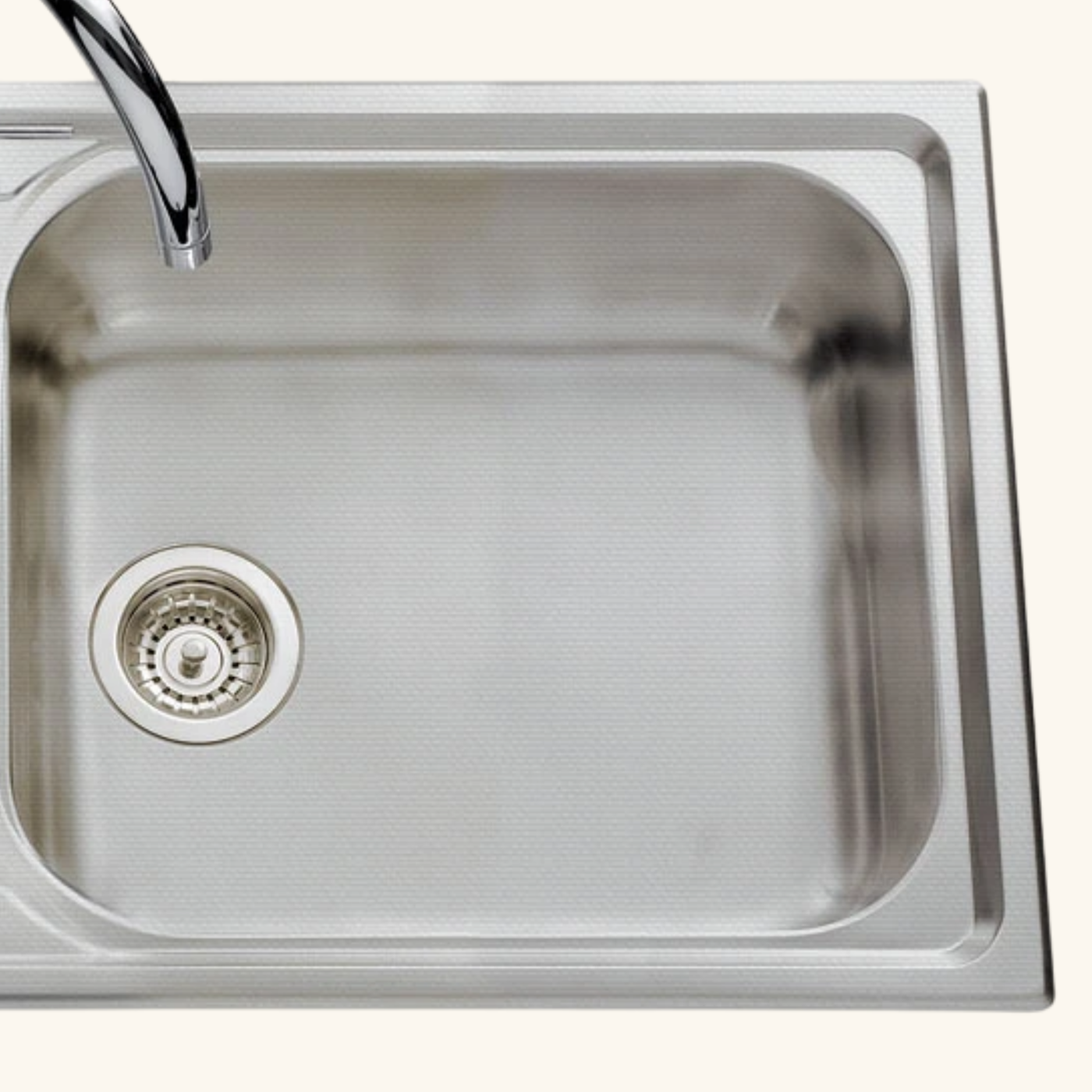 Évier inox mini structure BRAVA 1 grand bac 1 égouttoir