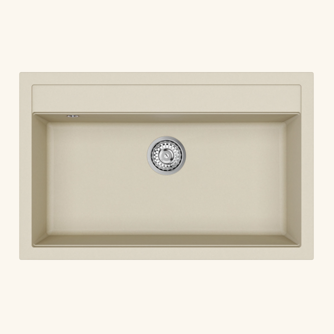 Évier granit beige Helika QUADRO 1 bac