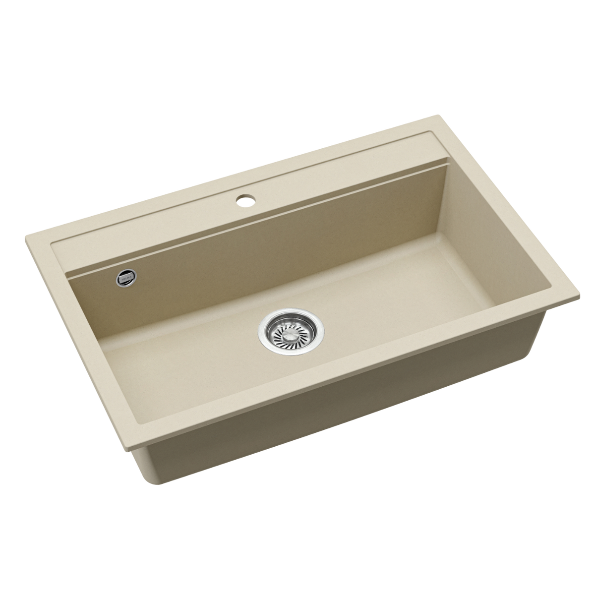 Évier granit beige Helika QUADRO 1 bac