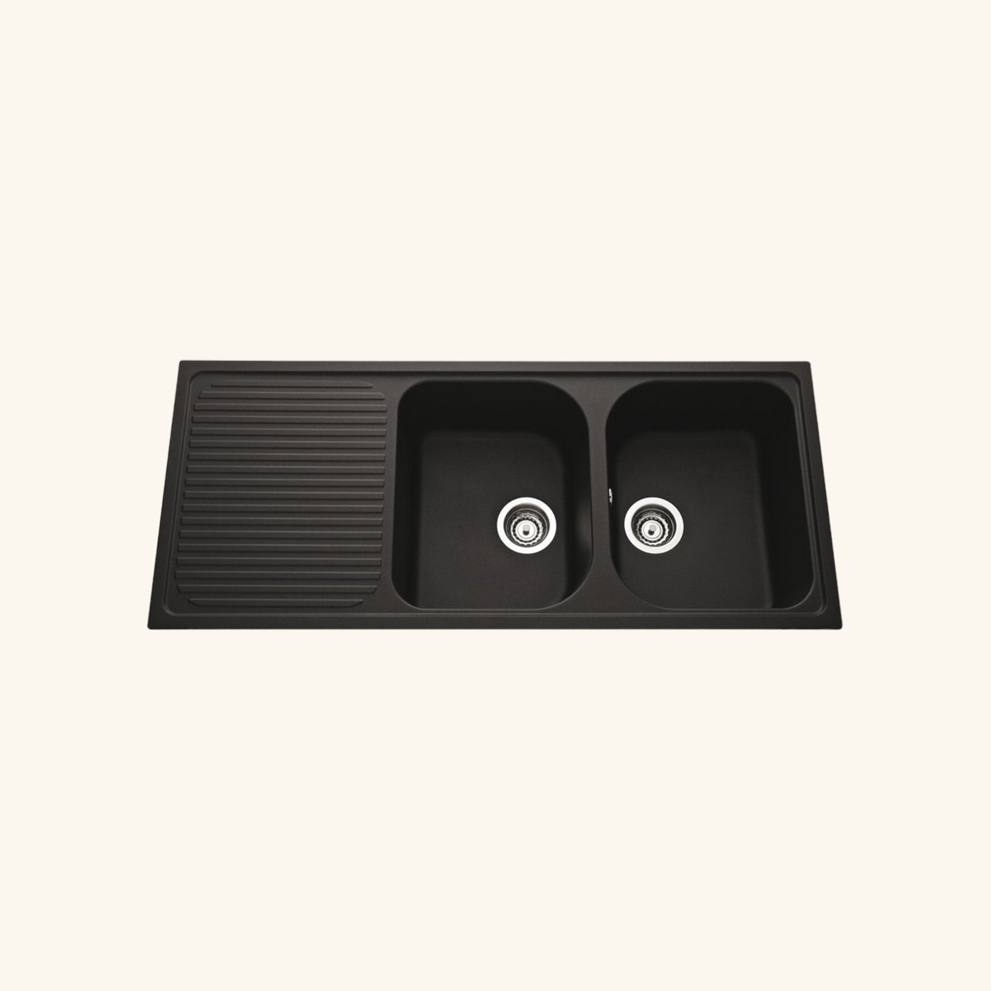 Évier granit noir Schock REGALA 2 bacs 1 égouttoir