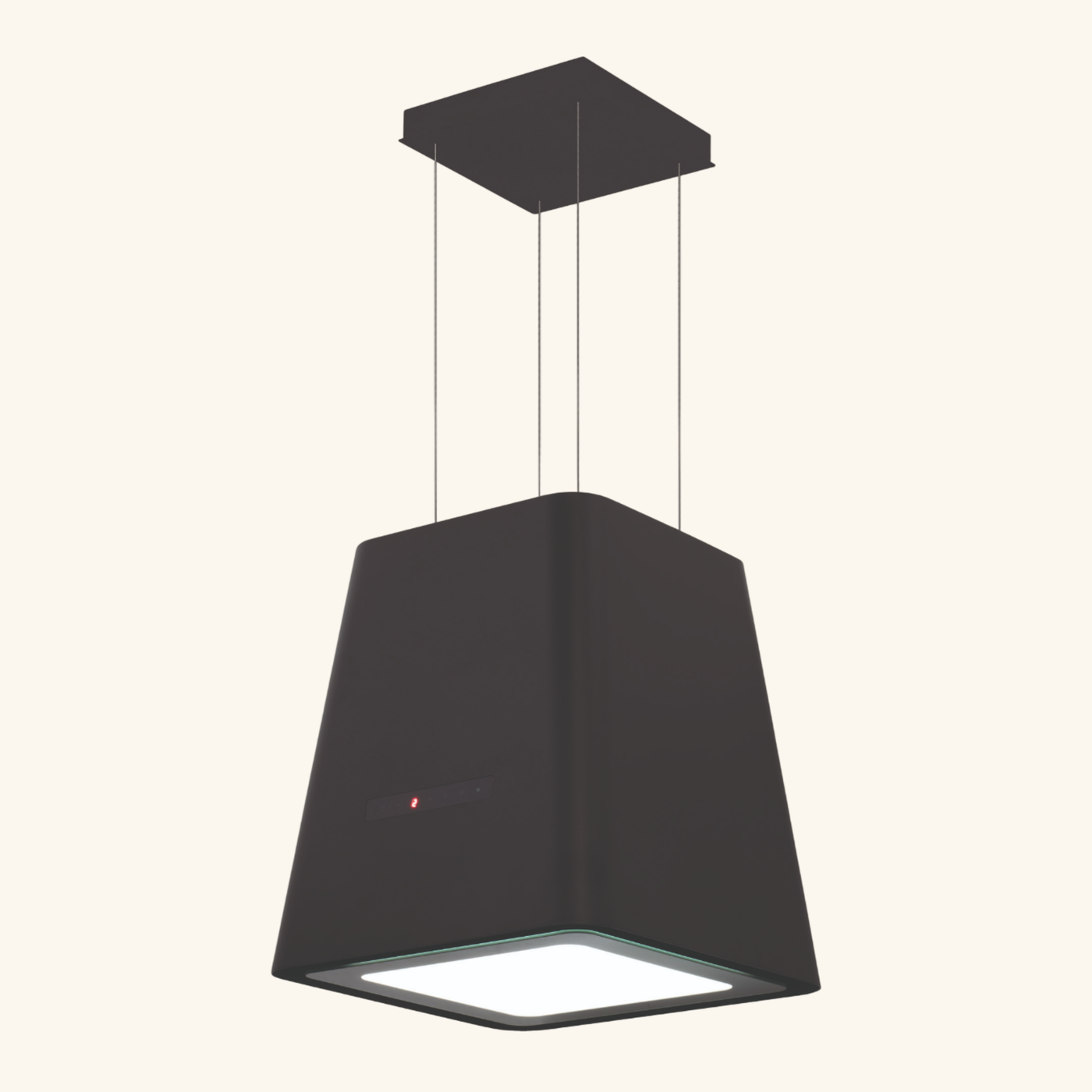 Hotte cuisine Silverline suspendue NEAT noir mat 50 cm