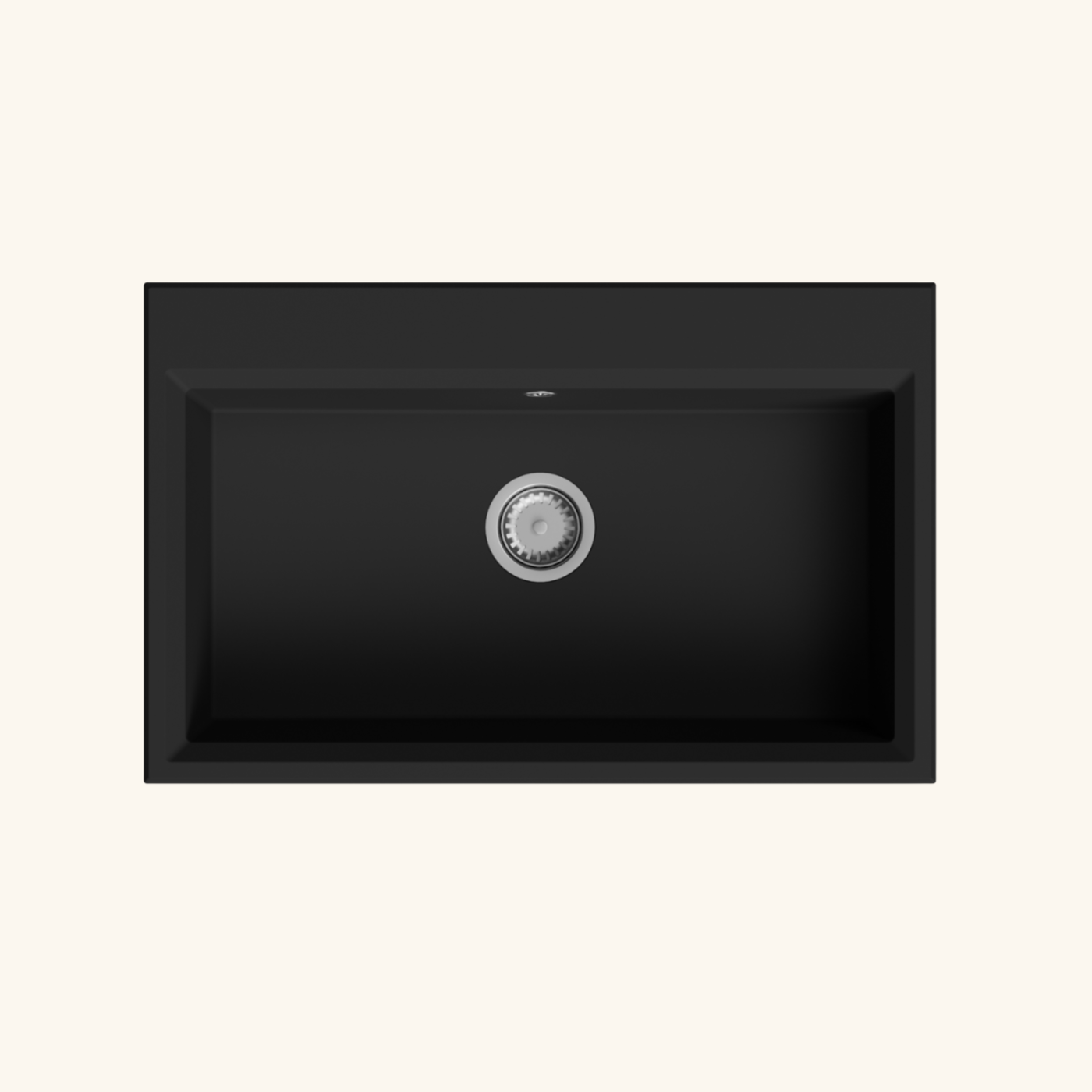 Évier granit noir Kümbad ROMY 1 bac 79x50