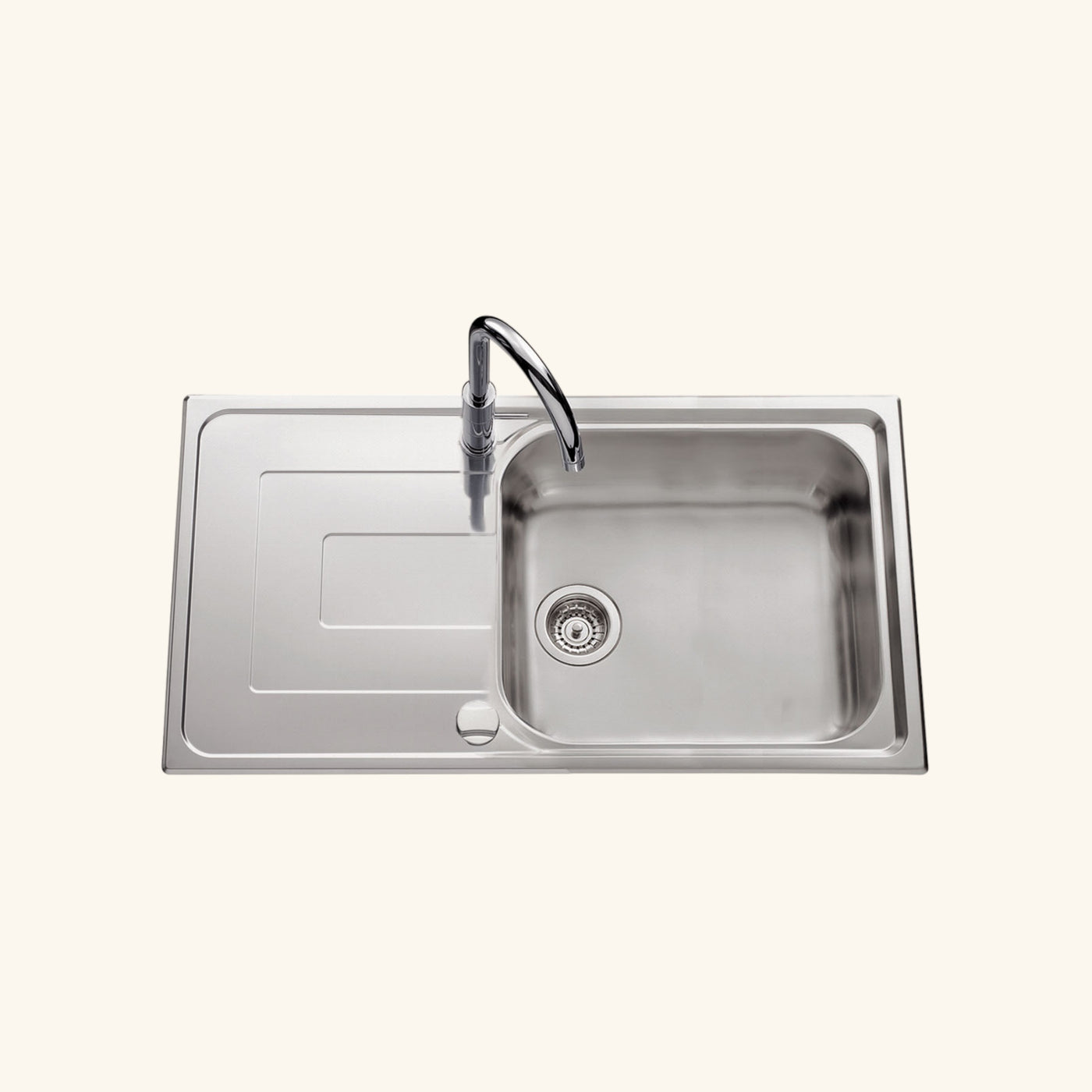 Vidage automatique 1 bac CUIPD093 pour évier inox - Siphon gain de place