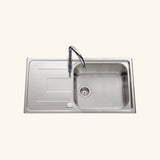 Vidage automatique 1 bac CUIPD093 pour évier inox - Siphon gain de place