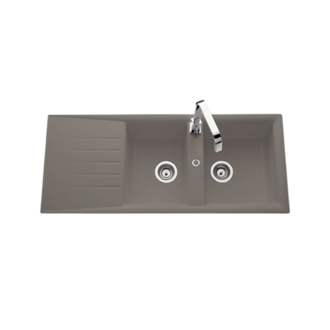 Vidage manuel 2 bacs CUIPD129 - Siphon gain de place