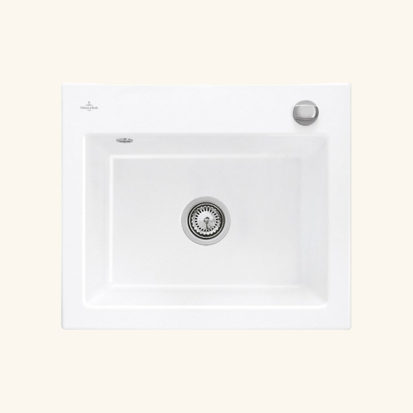 Evier céramique blanc Villeroy & Boch SUBWAY 1 bac 600x510