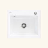 Evier céramique blanc Villeroy & Boch SUBWAY 1 bac 600x510