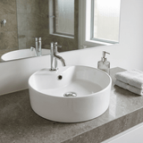 Vasque salle de bain céramique blanc à poser GABY 1 bac 390x390