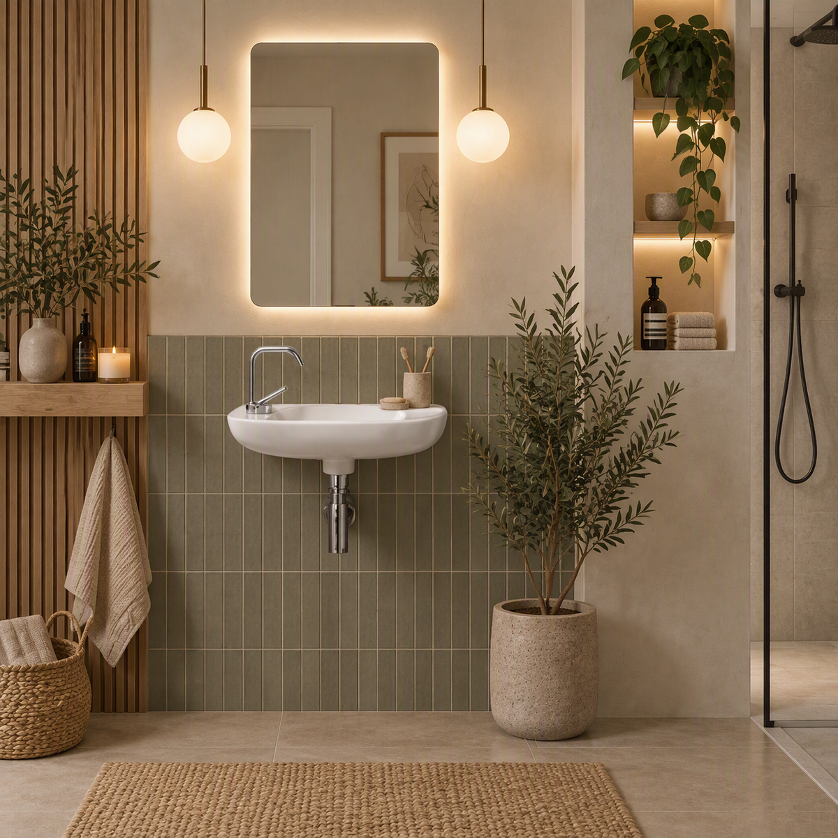 Vasque salle de bain lave main céramique blanc MIRELLA 1 bac 250x500