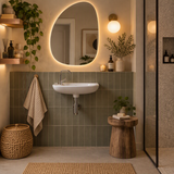 Vasque salle de bain lave main céramique blanc MIRELLA 1 bac 250x500