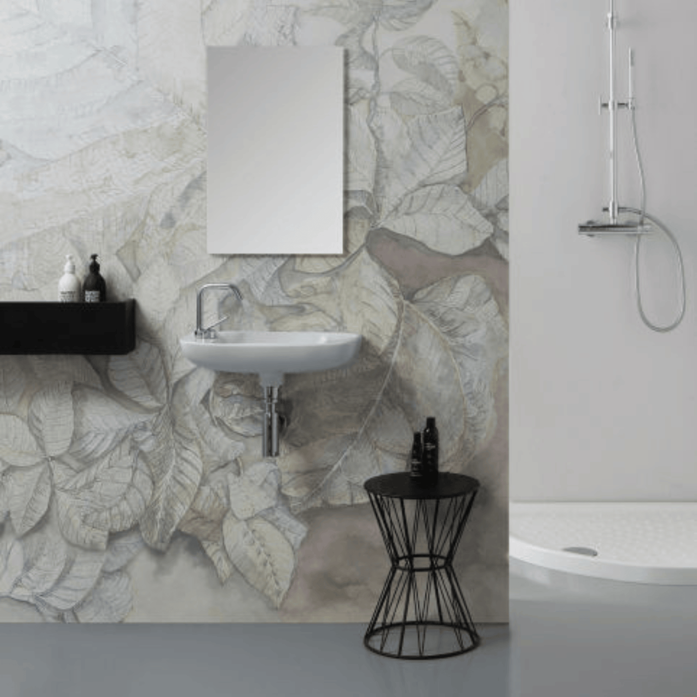 Vasque salle de bain lave main céramique blanc MIRELLA 1 bac 250x500