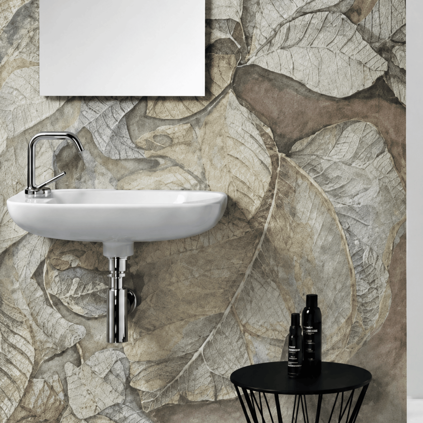 Vasque salle de bain lave main céramique blanc MIRELLA 1 bac 250x500