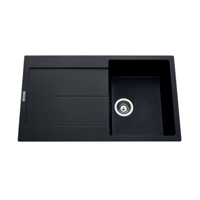 Évier granit noir Luisina TAM TAM 1 bac 1 égouttoir