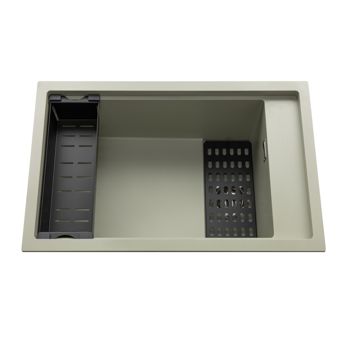 Évier sous-plan granit vert sauge Luisina TOSCA 1 bac 780x460