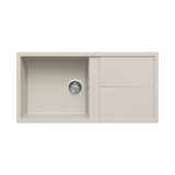 Evier granit beige Luisina MAESTOSO 1 grand bac 1 égouttoir