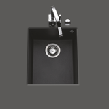 Évier sous-plan granit full black Luisina QUADRILLE 1 bac 410x500