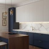 Évier sous-plan granit blanc Luisina QUADRILLE 1 bac 540x440