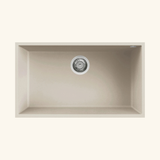 Évier sous-plan granit beige Luisina QUADRILLE 1 bac 760x440