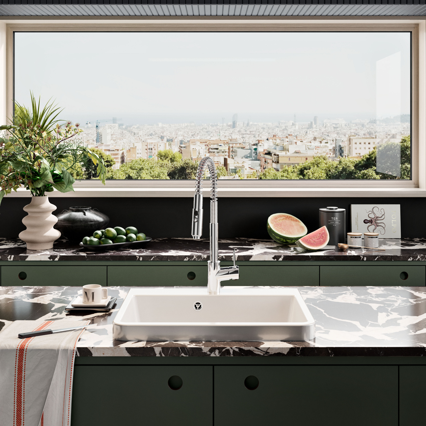 Évier buanderie bac à laver céramique blanc Sanindusa UTILITY 660x501