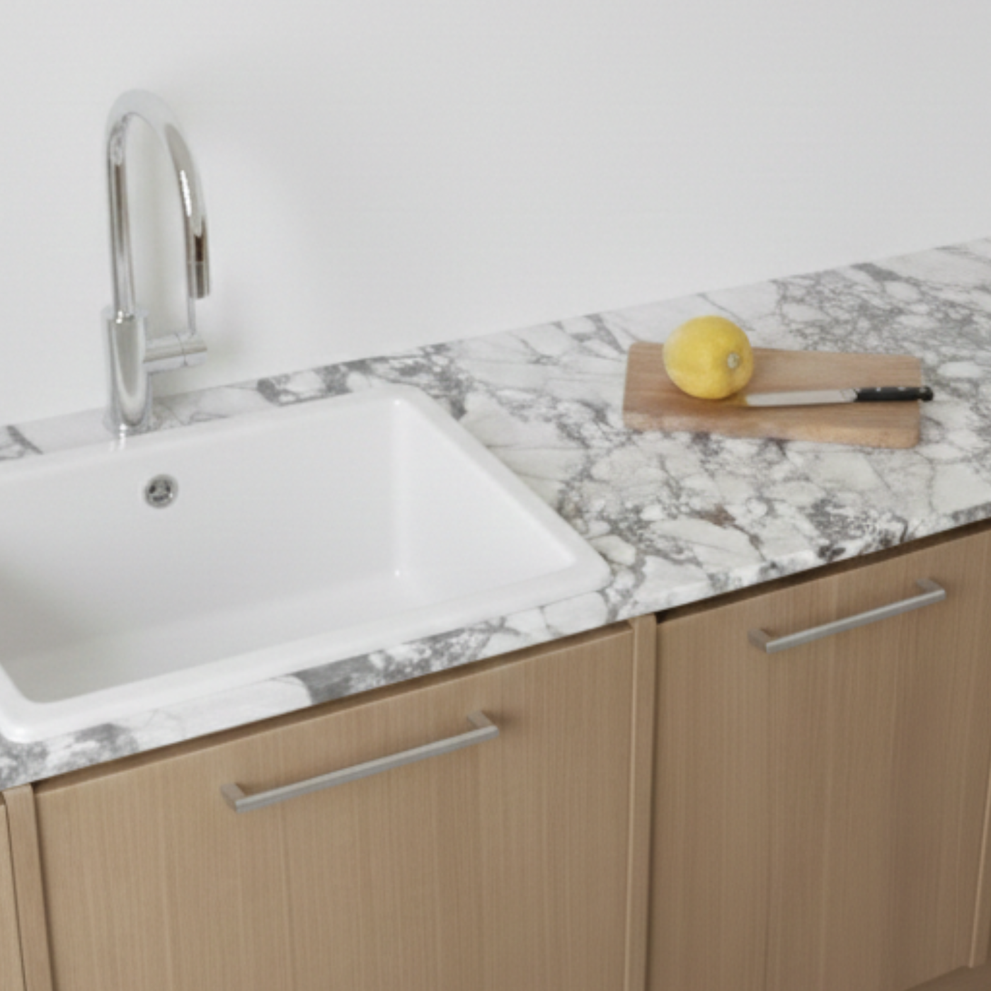 Evier céramique blanc VitrA ARKITEKT 1 bac