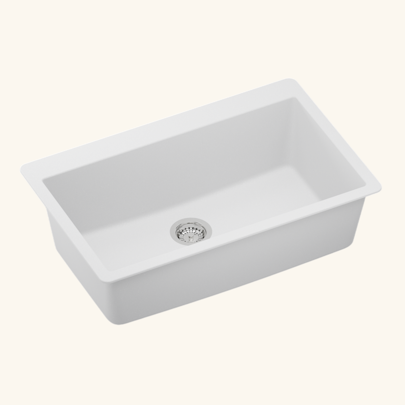 Évier granit blanc Schock ZINA 1 grand bac 838x530