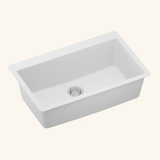 Évier granit blanc Schock ZINA 1 grand bac 838x530