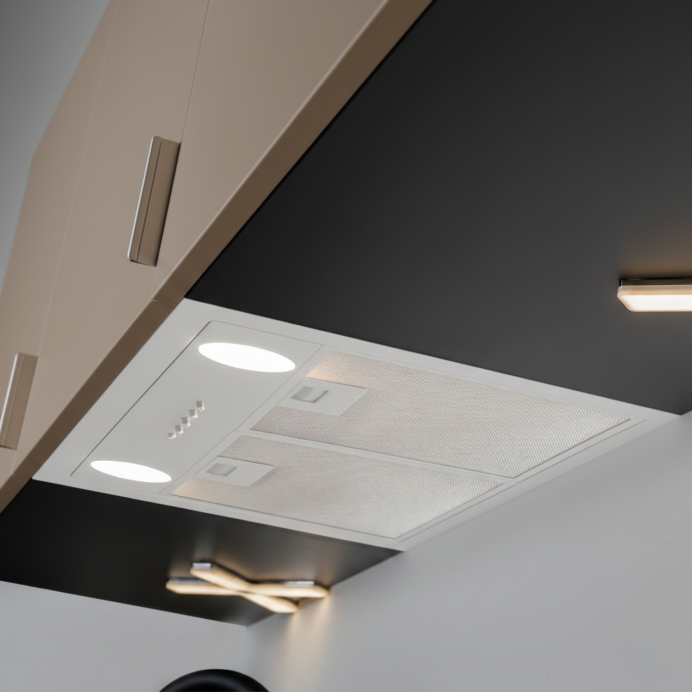 Hotte cuisine Silverline encastrable ALPHA blanc 60 cm