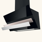 Hotte cuisine verticale Silverline ART verre noir 90 cm