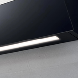 Hotte cuisine verticale Silverline ART verre noir 90 cm