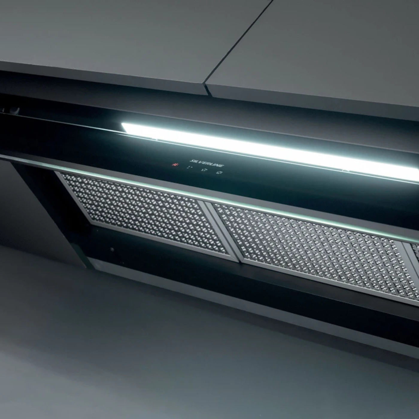 Hotte cuisine Silverline encastrable CELENO noir 90 cm