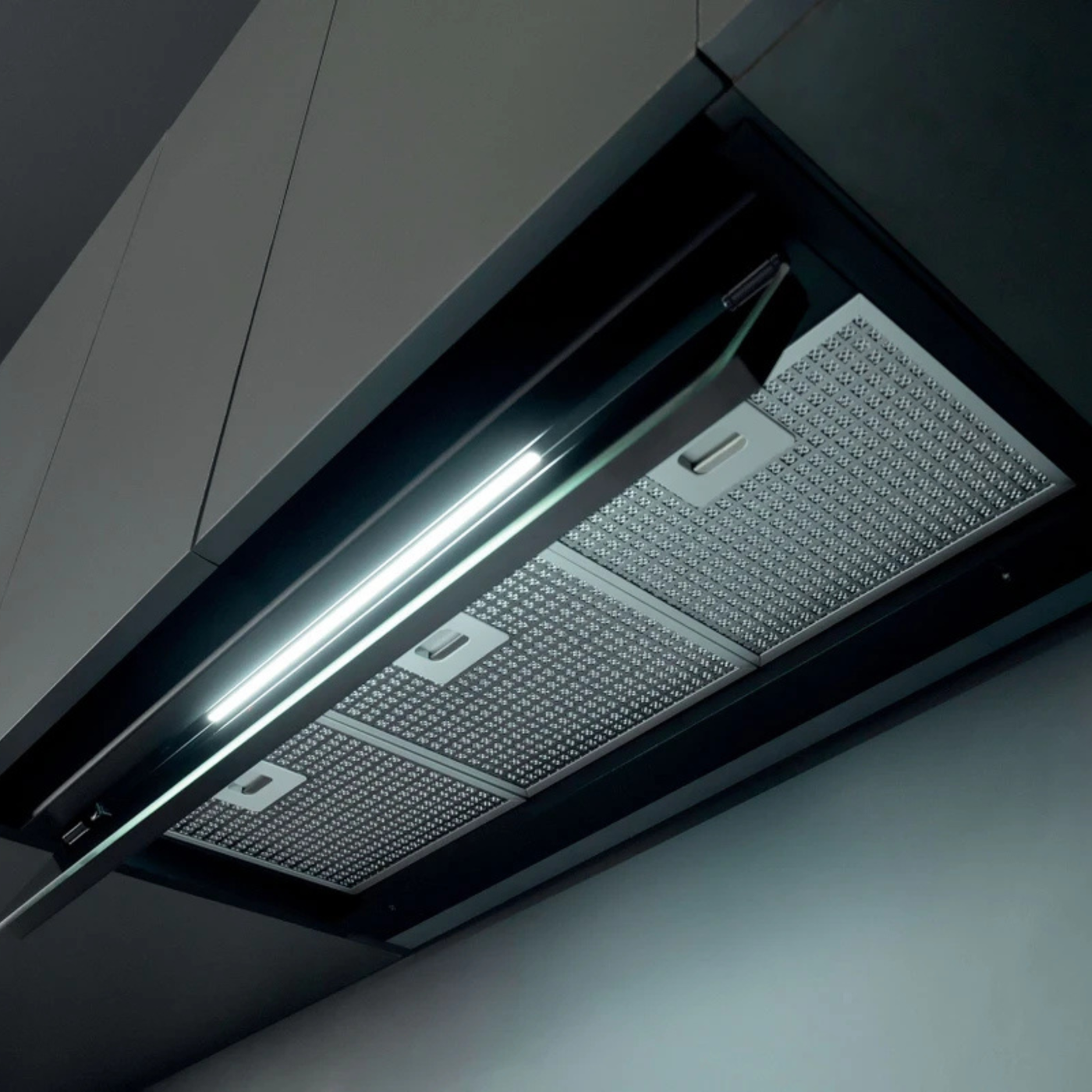 Hotte cuisine Silverline encastrable CELENO noir 90 cm