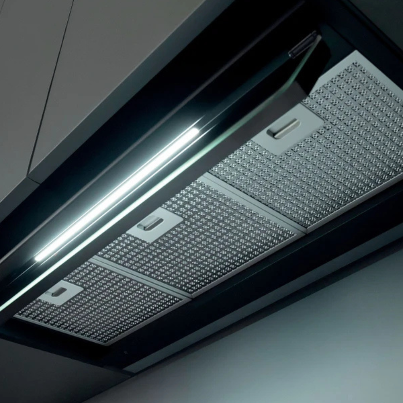 Hotte cuisine Silverline encastrable CELENO noir 90 cm