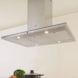 Hotte cuisine Silverline en ilot CALIFORNIA inox 90 cm