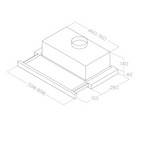 Hotte cuisine Elica encastrable ELITE 14 - 90 cm