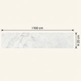 Lot de 2 bandeaux fond de hotte aluminium RYM Marbre l 100 x H 20 cm