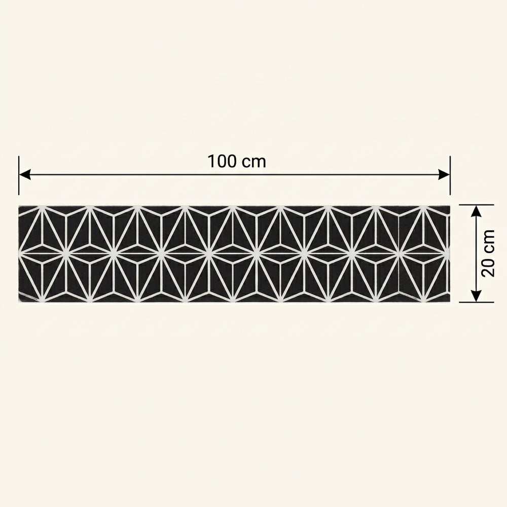 Lot de 2 bandeaux fond de hotte aluminium RYM graphique l 100 x H 20 cm