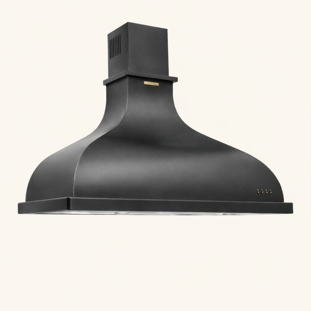 Hotte vintage murale Silverline HORIS noir métallisé 90 cm