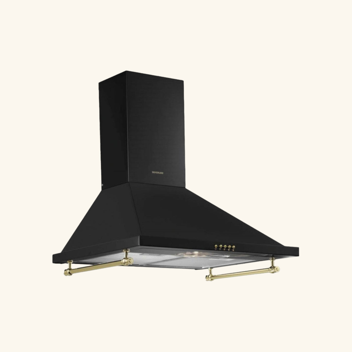 Hotte vintage murale Silverline OSIRIS noir 90 cm