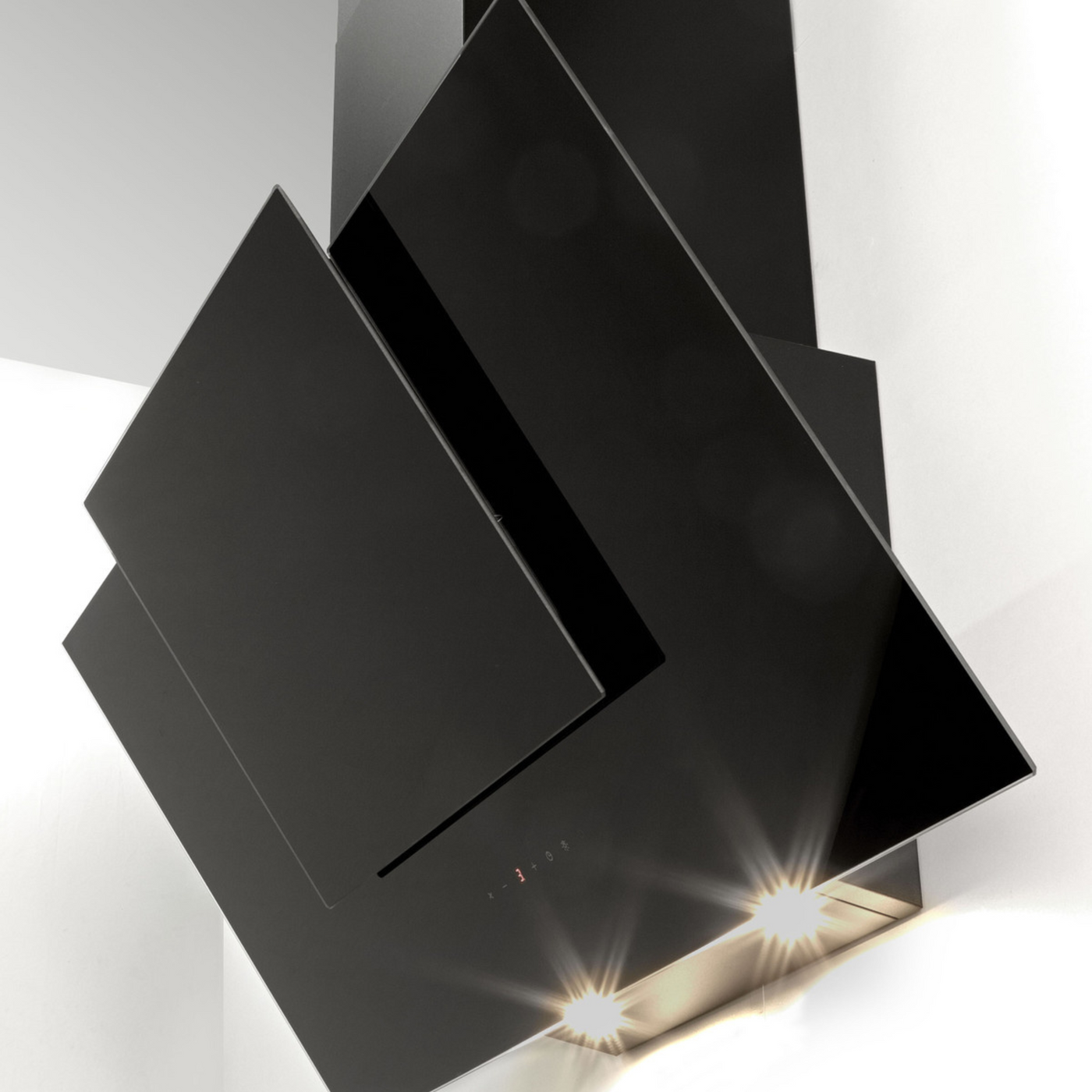 Hotte cuisine murale Silverline OLI noire 60 cm