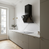 Hotte cuisine murale Silverline OLI noire 60 cm