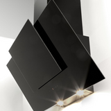 Hotte cuisine murale Silverline OLI noire 60 cm