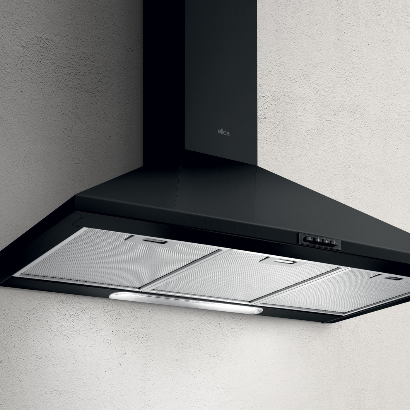 Hotte cuisine Elica murale MISSY noir 90 cm