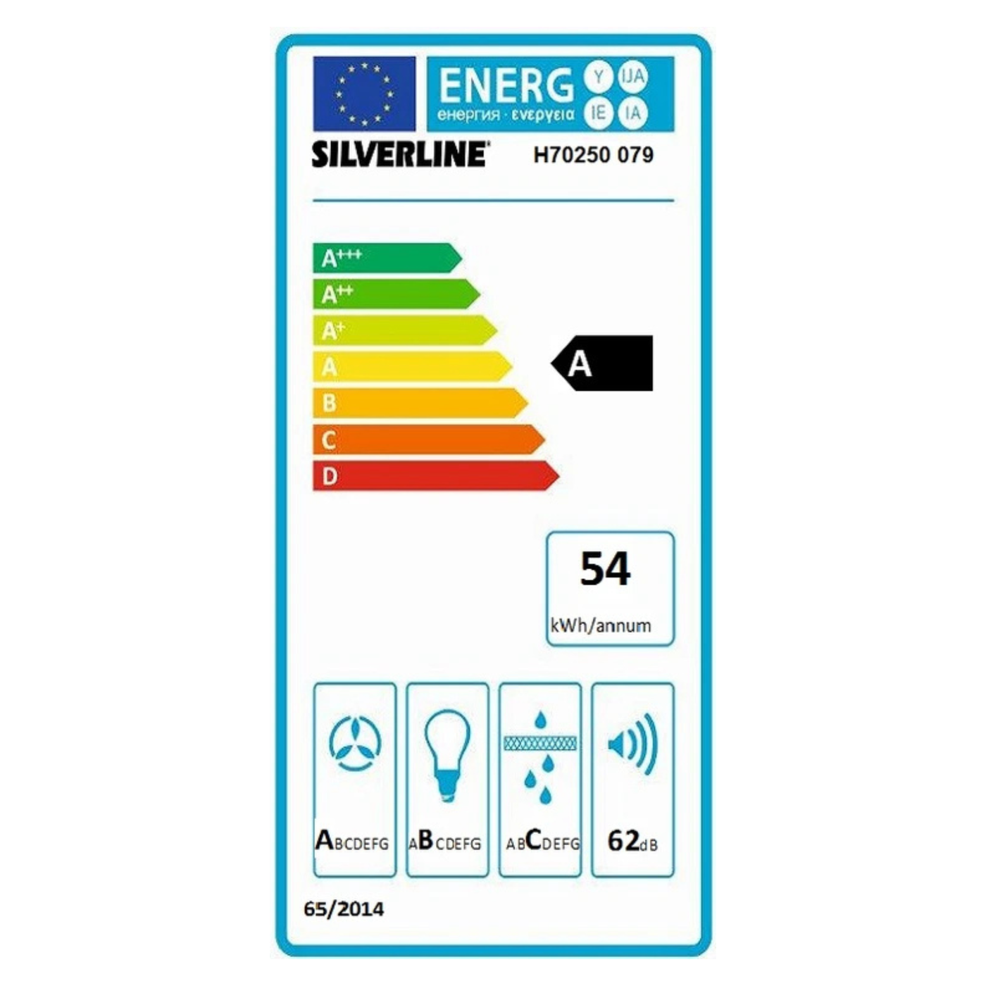 Hotte cuisine Silverline suspendue NEAT noir mat 50 cm