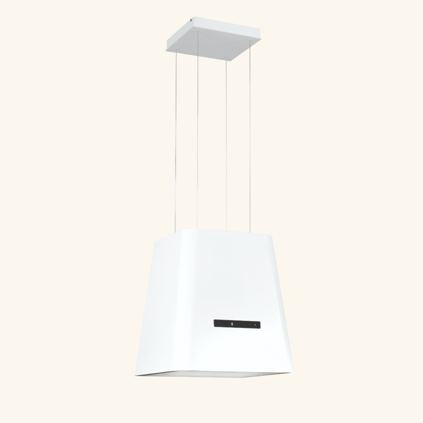 Hotte cuisine en îlot Silverline NEAT blanc mat 50 cm