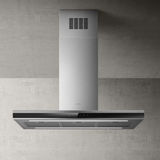 Hotte cuisine murale Elica ADELE ISLAND inox et verre noir