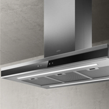 Hotte cuisine murale Elica ADELE ISLAND inox et verre noir