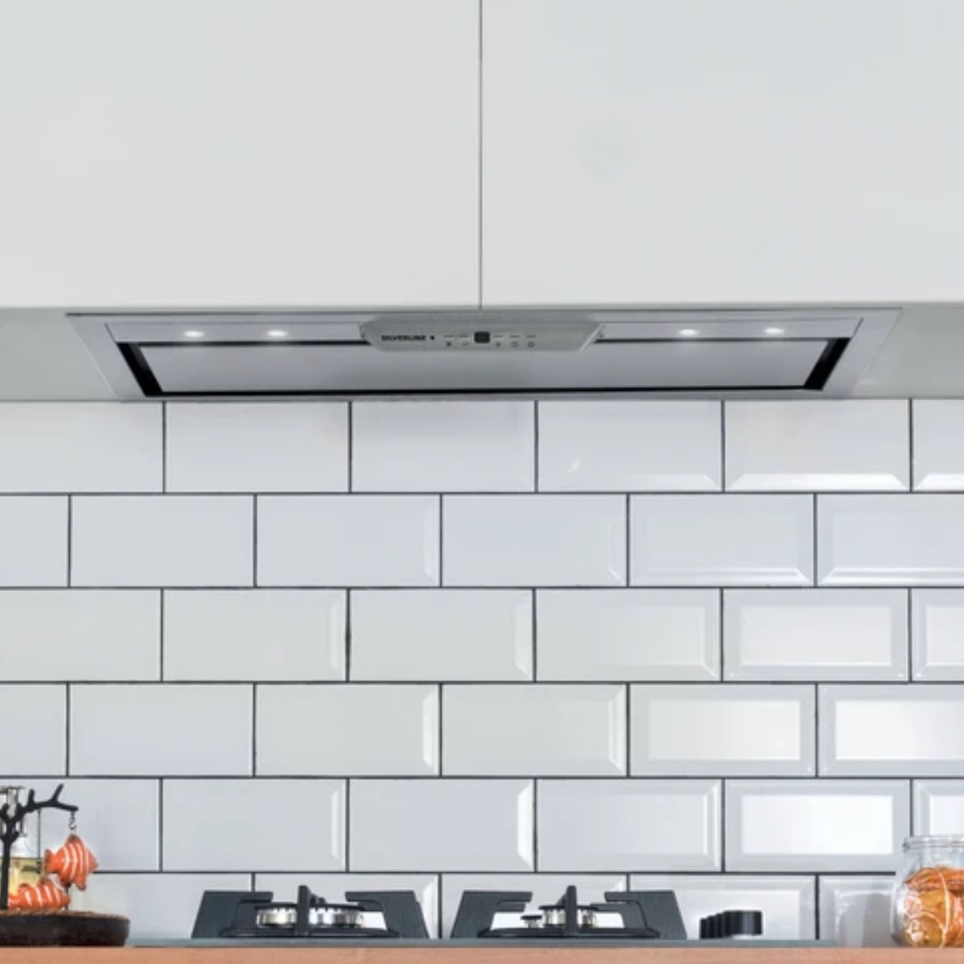 Hotte cuisine encastrable Silverline OUREA inox 90 cm